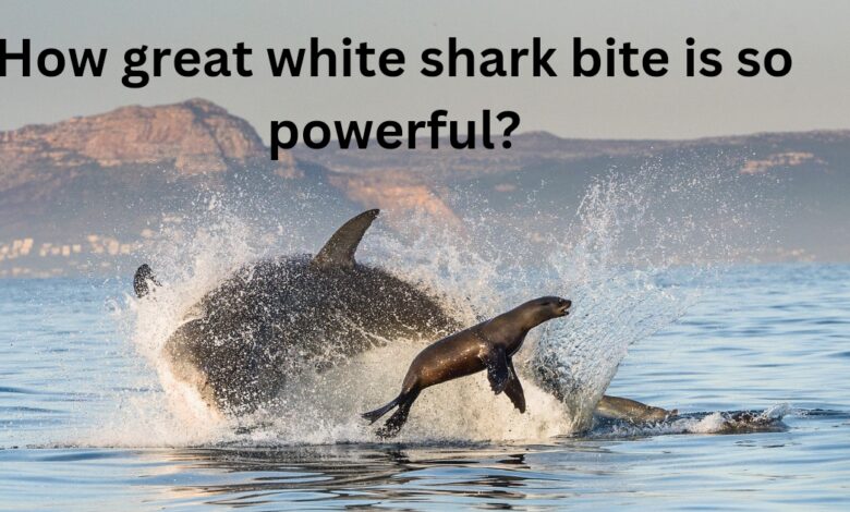 How great white shark bite is so powerful?